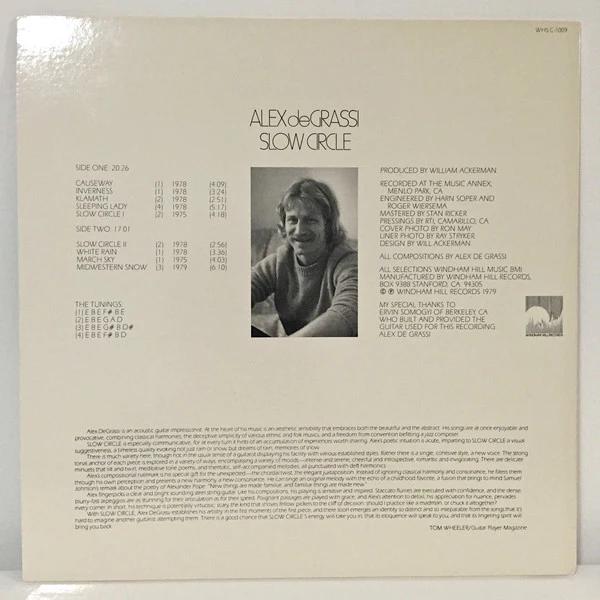 Alex De Grassi - Slow Circle (Vinyl) (VG+, VG+)