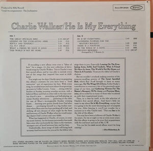 Charlie Walker  - He Is My Everything (Vinyl) (VG+, VG+)