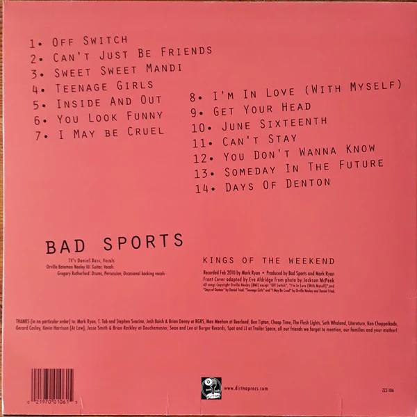 Bad Sports - Kings Of The Weekend (Vinyl) (VG+, VG+)