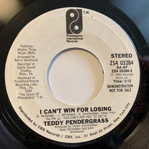 Teddy Pendergrass - I Can't Win For Losing (Vinyl) (VG+, Generic)