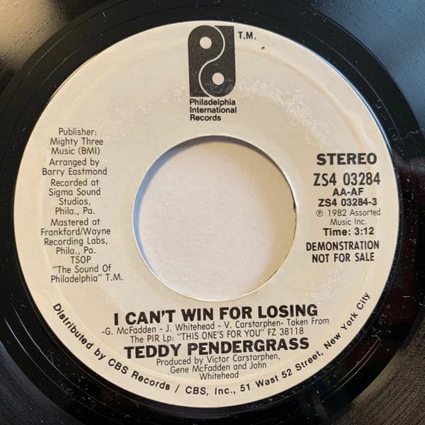 Teddy Pendergrass - I Can't Win For Losing (Vinyl) (VG+, Generic)