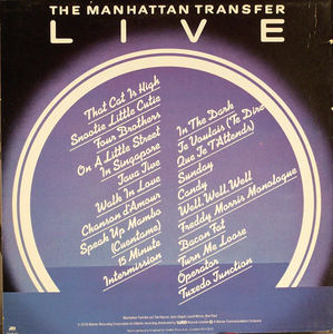 Manhattan Transfer, The - Live (Vinyl) (NM or M-, VG+)