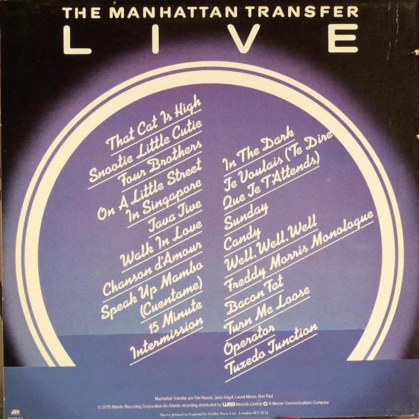 Manhattan Transfer, The - Live (Vinyl) (NM or M-, VG+)