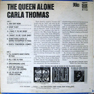 Carla Thomas - The Queen Alone (Vinyl) (VG+, VG)