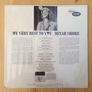 Dinah Shore - My Very Best To You (Vinyl) (VG+, VG)