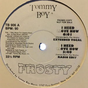 Frosty - I Need Llove Now (Vinyl) (VG+, Generic)