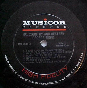 George Jones  - Mr. Country And Western Music (Vinyl) (VG, VG)