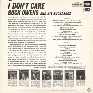 Buck Owens And His Buckaroos - I Don't Care (Vinyl) (VG, VG)