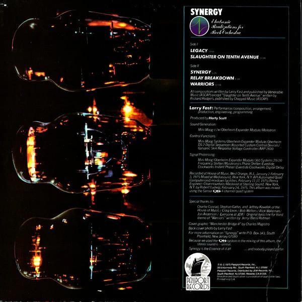 Synergy  - Electronic Realizations For Rock Orchestra (Vinyl) (VG+, VG)