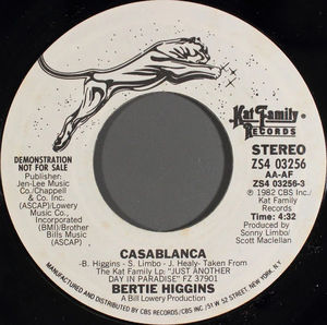 Bertie Higgins - Casablanca (Vinyl) (NM or M-, Generic)