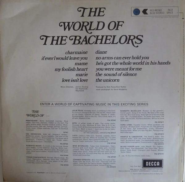 The Bachelors - The World Of The Bachelors (Vinyl) (VG, VG)