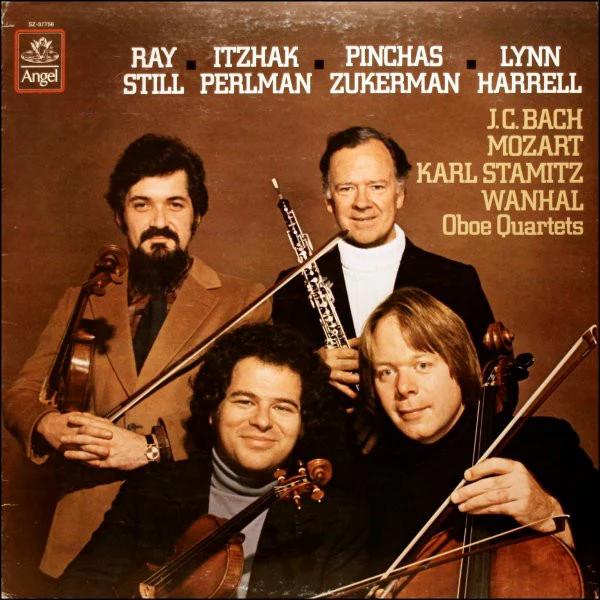 Johann Christian Bach, Wolfgang Amadeus Mozart, Carl Stamitz, Johann Baptist Vanhal / Ray Still • Itzhak Perlman • Pinchas Zukerman • Lynn Harrell - Oboe Quartets (Vinyl) (NM or M-, VG)