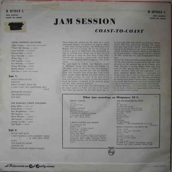 Eddie Condon And His All-Stars / The Rampart Street Paraders - Jam Session Coast-to-coast (Vinyl) (VG+, VG)