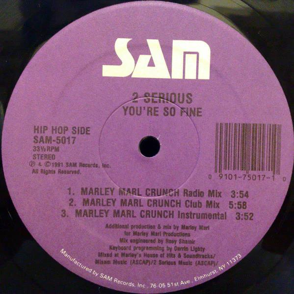 2 Serious - You're So Fine (Vinyl) (VG+, VG+)