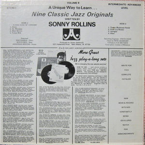 Jamey Aebersold - Sonny Rollins Nine Classic Jazz Originals (Vinyl) (VG+, VG+)