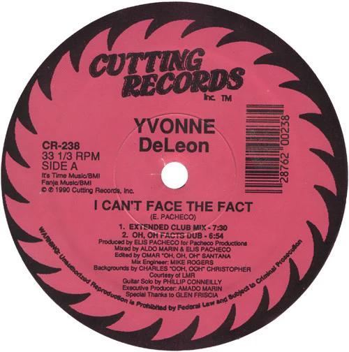 Yvonne DeLeon - I Can't Face The Fact (Vinyl) (NM or M-, Generic)