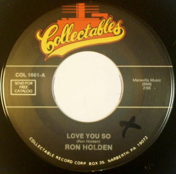 Ron Holden - Love You So (Vinyl) (NM or M-, Generic)
