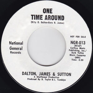 Dalton, James & Sutton - Run Baby / One Time Around (Vinyl) (VG+, Generic)