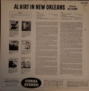 Al Hirt - Al Hirt With His All Stars In New Orleans (Vinyl) (VG+, NM or M-)