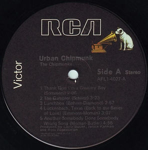 The Chipmunks - Urban Chipmunk (Vinyl) (VG+, VG)
