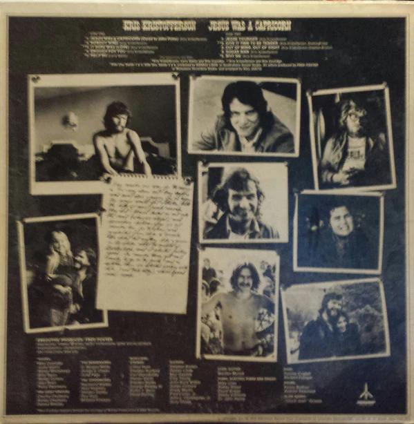 Kris Kristofferson - Jesus Was A Capricorn (Vinyl) (VG+, VG+)