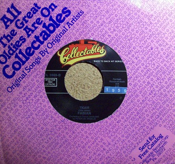 Claudine Clark / Fabian  - Party Lights / Tiger (Vinyl) (NM or M-, VG+)