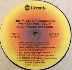 Billy 'Crash' Craddock - Greatest Hits - Volume One (Vinyl) (VG+, VG+)