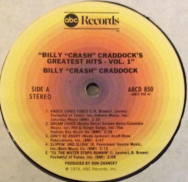 Billy 'Crash' Craddock - Greatest Hits - Volume One (Vinyl) (VG+, VG+)
