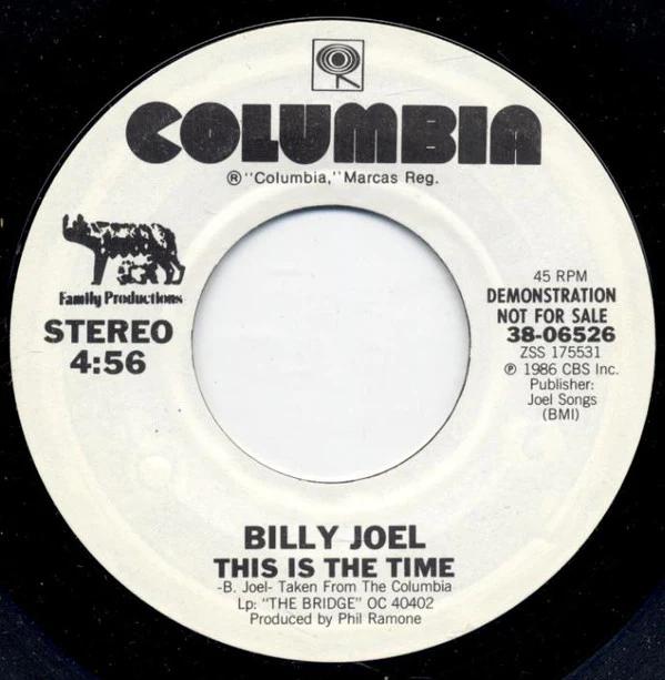 Billy Joel - This Is The Time (Vinyl) (NM or M-, VG+)