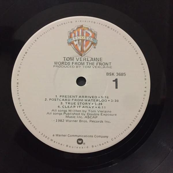 Tom Verlaine - Words From The Front (Vinyl) (VG+, VG+)