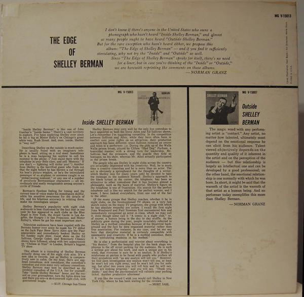 Shelley Berman - The Edge Of Shelley Berman (Vinyl) (VG, VG+)