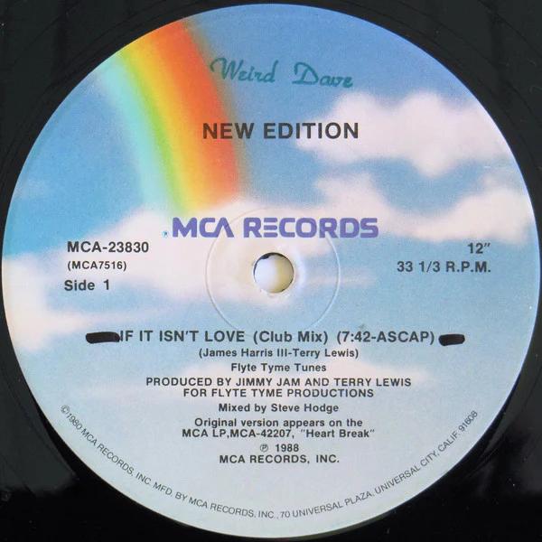 New Edition - If It Isn't Love (Vinyl) (VG, VG+)