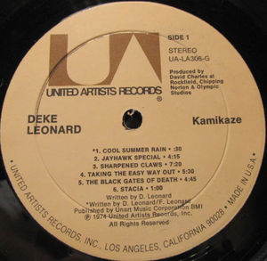 Deke Leonard - Kamikaze (Vinyl) (NM or M-, VG)