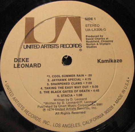 Deke Leonard - Kamikaze (Vinyl) (NM or M-, VG)