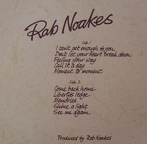 Rab Noakes - Rab Noakes (Vinyl) (VG+, VG+)