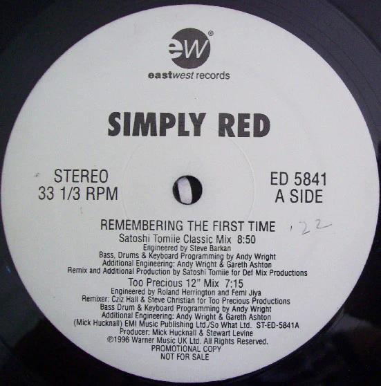 Simply Red - Remembering The First Time (Vinyl) (VG+, VG)