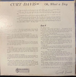 Curt Davis  - Organ & Chimes Oh What a Day (Vinyl) (VG+, NM or M-)