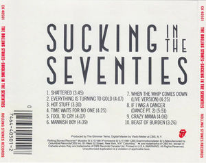 Rolling Stones, The - Sucking In The Seventies (CD) (NM or M-, VG+)