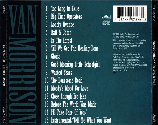 Van Morrison - Too Long In Exile (CD) (NM or M-, VG+)