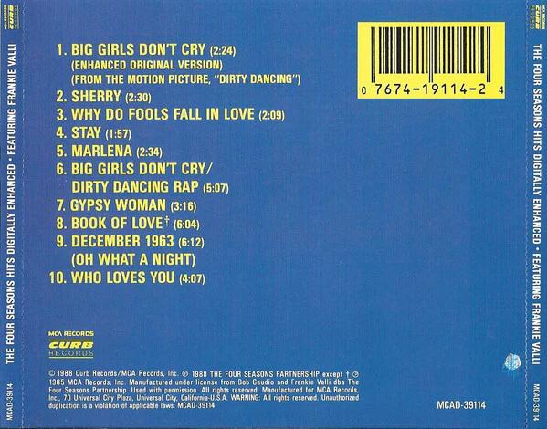 Four Seasons, The Featuring Frankie Valli - The Four Seasons Hits (CD) (NM or M-, VG)