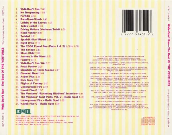 Ventures, The - Walk - Don't Run--The Best Of The Ventures (CD) (VG+, VG+)