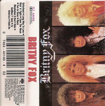 Britny Fox - Britny Fox (Cassette) (VG+, VG+)