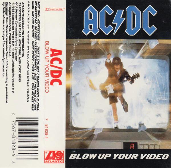 AC/DC - Blow Up Your Video (Cassette) (VG+, VG+)