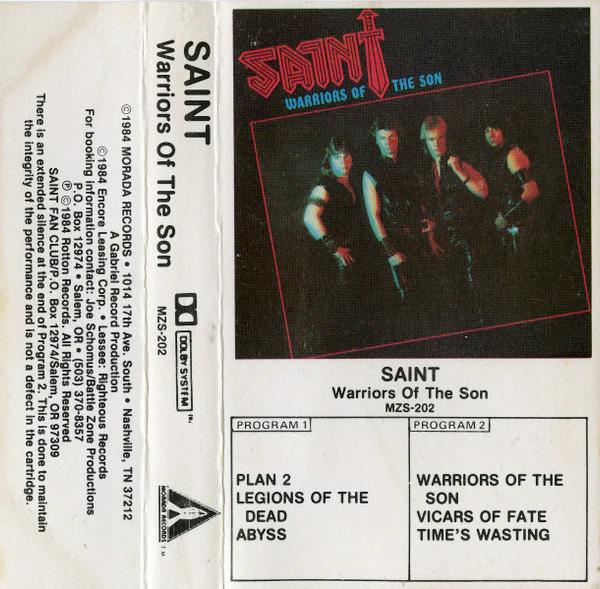 Saint  - Warriors Of The Son (Cassette) (VG+, VG+)