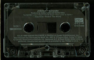 Joshua  - Surrender (Cassette) (VG+, VG+)