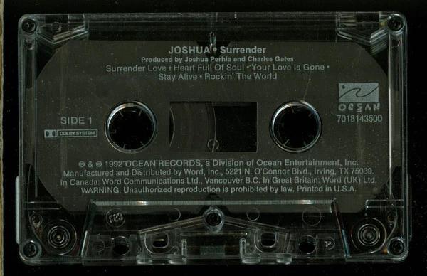 Joshua  - Surrender (Cassette) (VG+, VG+)