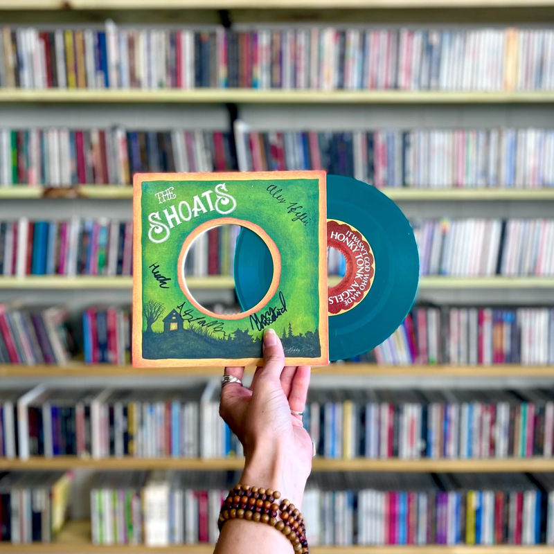 The Shoats - It Wasn’t God Who Made Honky Tonk Angels / Sin City (7" Single, Green Vinyl, Signed)